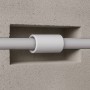 FAEG Raccordo Giunto Semplice in PVC Grigio IP40 per Tubo Rigido Elettrico Resistente