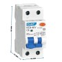 Chint 519867 NXBL40Y C6 1P+N 6A 30mA 4,5kA Interruttore Magnetotermico