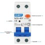 Chint 519867 NXBL40Y C6 1P+N 6A 30mA 4,5kA Interruttore Magnetotermico