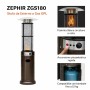 ZEPHIR ZGS180 Stufa da Esterno a Gas GPL con Fiamma Libera Circolare
