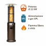 ZEPHIR ZGS180 Stufa da Esterno a Gas GPL con Fiamma Libera Circolare