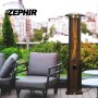 ZEPHIR ZGS180 Stufa da Esterno a Gas GPL con Fiamma Libera Circolare