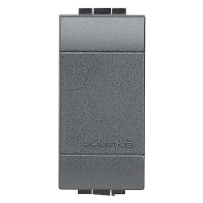 Living Light Tappo Copriforo Antracite 1 Modulo  L4950 Falso Polo
