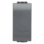 Living Light Tappo Copriforo Antracite 1 Modulo  L4950 Falso Polo