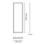 Pannello LED Rettangolare 120x30cm 40W 4000lm 3CCT Bianco Serie Home LM5273