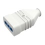 Presa Antischiacciamento Ecova 30363 Bipasso 10/16A 2P+T in PVC Colore Bianco 
