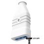 Presa Antischiacciamento Ecova 30363 Bipasso 10/16A 2P+T in PVC Colore Bianco 