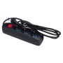 Multipresa Ecova 30096 3 Posti Universali Schuko Con Interruttore Luminoso