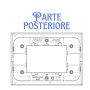 Placca Vimar Arkè Classica 3 Moduli In Tecnopolimero