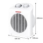 VORTIS CDM5 – Termoventilatore Elettrico 2000W con Termostato Regolabile e Funzione Ventola