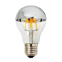 Optonica 1880 Lampadina Led 7W A60 E27 250 Lumen Mezza Vetro Argento