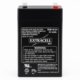 Batteria Piombo 4V 4.5Ah Sigillata Agm Ricaricabile Compatta