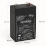 Batteria Piombo 4V 4.5Ah Sigillata Agm Ricaricabile Compatta