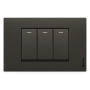 Bticino Living Now Placca Nera In Plastica Design Moderno Ed Elegante