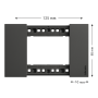 Bticino Living Now Placca Nera In Plastica Design Moderno Ed Elegante