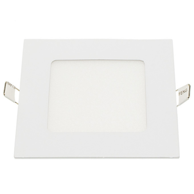 Pannello LED Incasso 11Cm 6Watt Slim Quadro Soffitto Alimentatore Incluso