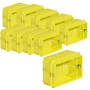 BTicino BTI503E Kit 10pz Scatole Incasso 3 Moduli Civili Gialle