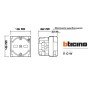 BTicino Living Now Presa P40 Flat 2P+T 16A 250V~ Bipasso con Superficie scorrevole Alveoli protetti 2 Moduli Sicuro