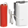 BTicino Living Now – Pulsante a tirante 10A 250V~ con contatto NO/NC, 1 modulo