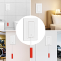 BTicino Living Now – Pulsante a tirante 10A 250V~ con contatto NO/NC, 1 modulo