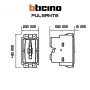 Pulsante Unipolare Bticino Living Now K4005 Illuminabile