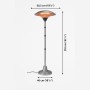 Riscaldatore Elettrico Infrarossi Kemper Soleado 2000W Inox