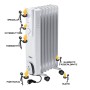 Elettro­Radiatore Ad Olio Kemper Erc2-1507 per Riscaldamento Efficiente
