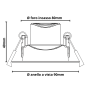 Faretto LED Incasso Orientabile Tondo Soffitto 7Watt Driver Incluso