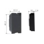Falso Polo 1 Modulo Bticino Living Now K4950 Nero