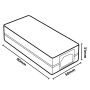  Optonica 6101 Alimentatore24W 12V 2A per Strisce LED per uso interno IP20