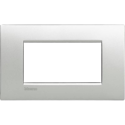 Placca Metallica Bticino Livinglight Air LNC4804TE 4 Moduli Ultrapiatta