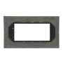 Placca Metallica Bticino Livinglight Air LNC4804TE 4 Moduli Ultrapiatta