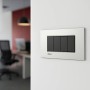 Placca Metallica Bticino Livinglight Air LNC4804TE 4 Moduli Ultrapiatta
