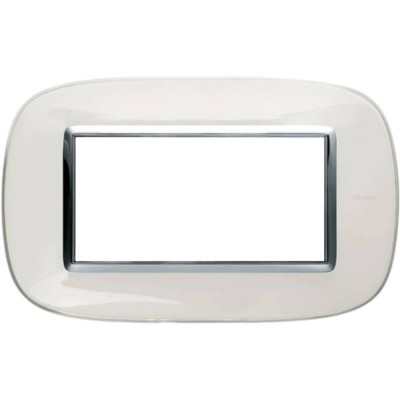 Placca Ellittica Bticino Axolute In Tecnopolimero Bianco