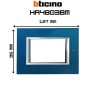 Placca Rettangolare 3 Moduli Blu Meissen Bticino In Metallo