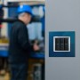 Placca Rettangolare 3 Moduli Blu Meissen Bticino In Metallo
