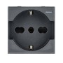 Bticino Axolute Hs4140/16 Presa Bipasso  Antracite Elegante e Funzionale