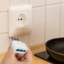 Adattatore Elettrico 2P+T 10A Con Presa Bipasso 10/16A Bianco