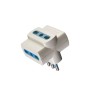  Reer 7310075  Adattatore Spina 2P+T Con 3 Prese Bipasso 10/16A Bianco