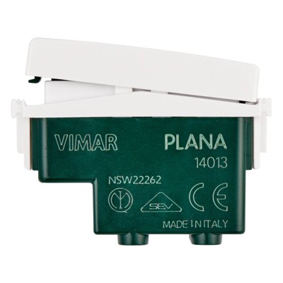 Vimar 14013 Serie Plana Invertitore 1P 16AX 250 V~ Illuminabile 