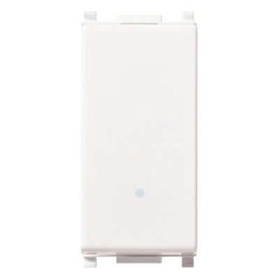 Vimar 14008  Serie Plana Pulsante 1P no 10 A 250 V~ Illuminabile Tasto Sostituibile Bianco