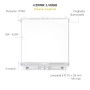  Vimar 14050 Serie Plana  Pulsante a Targhetta 1P NO 10A 250V Bianco