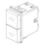 Vimar 14062 Serie Plana  due Pulsanti Interbloccati 1P NO 10 A 250 V~ Bianco
