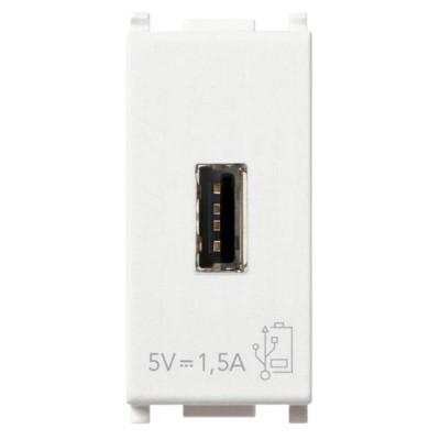 Vimar 14292 Serie Plana Unità di Alimentazione USB 5 V 1,5 A 