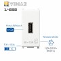 Vimar 14292 Serie Plana Unità di Alimentazione USB 5 V 1,5 A 