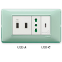 Vimar 14292 Serie Plana Unità di Alimentazione USB 5 V 1,5 A 