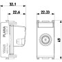 Vimar 14300.01 Serie Plana Presa TV-Rd-Sat Diretta Bianco 