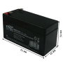 Batteria Piombo 12 Volt 1,3 Ampere Ricaricabile