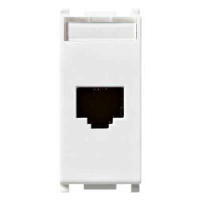 Vimar Serie Plana 14338.8 Presa RJ45 Cat. 5e UTP Netsafe Bianca