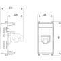 Vimar Serie Plana 14338.8 Presa RJ45 Cat. 5e UTP Netsafe Bianca